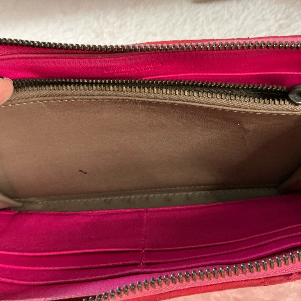 Bottega Veneta Red Intreccitto Zip Wallet - Picture 14 of 14